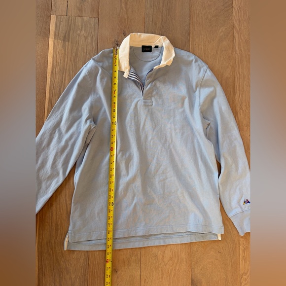 J.Crew long-sleeve rugby polo shirt vintage oarsman style - size large - Picture 9 of 9